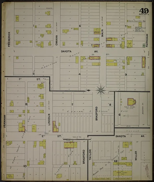 Sanborn Fire Insurance Map from Sioux City, Woodbury County, Iowa, 1890, Plate 0049