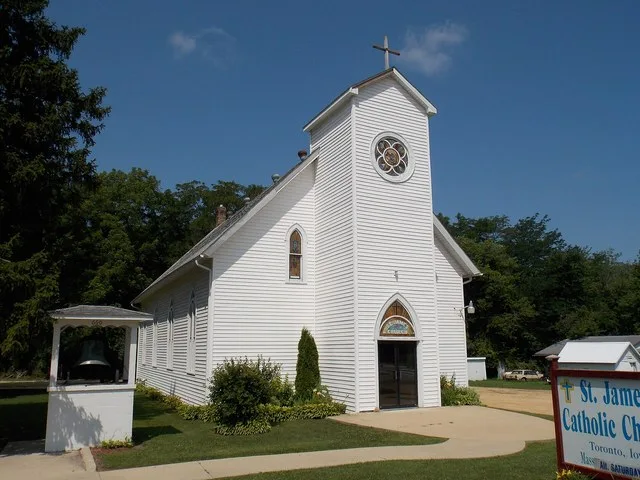 Saint James Catholic Church in Toronto, Iowa.