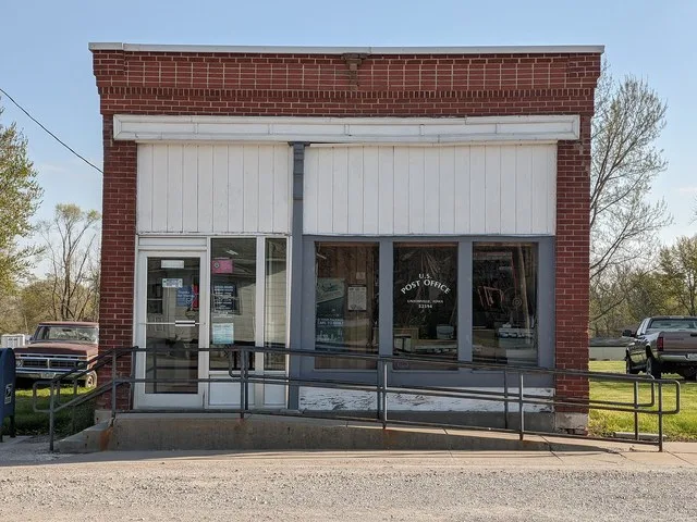 Unionville Iowa Post Office. Photo taken on April 24, 2021