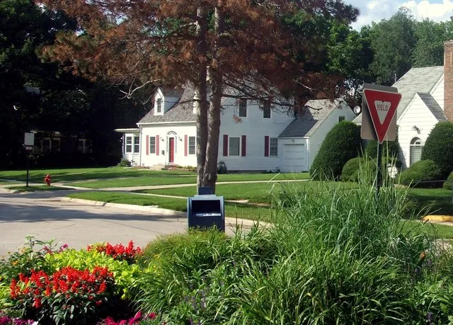 Melrose Triangle in University Heights, Iowa.