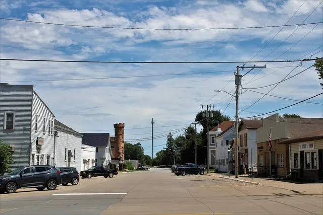 E. Bryant St. at Main St. in Walcott, Iowa