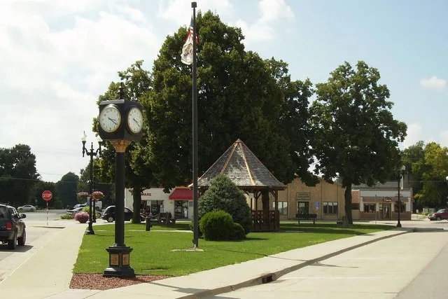 Triangle Park in downtown Waukee, Iowa .