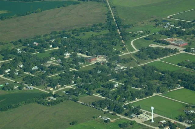 Aerial view of Admire, Kansas