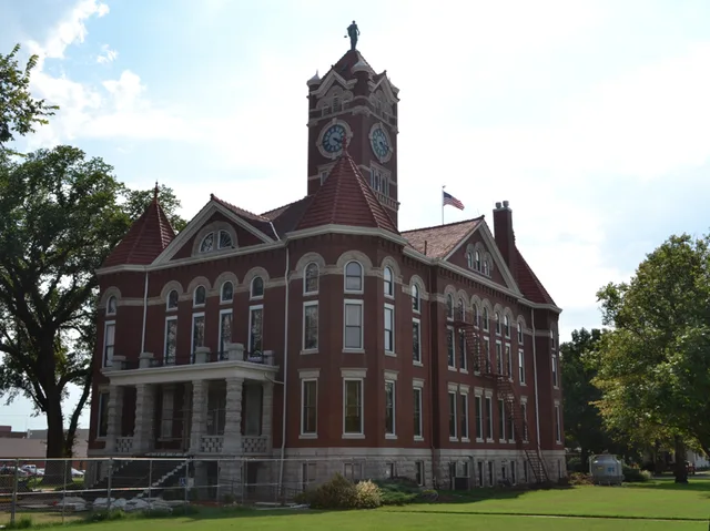 The Harper County Courthouse in Anthony, Kansas on 17 August 2015