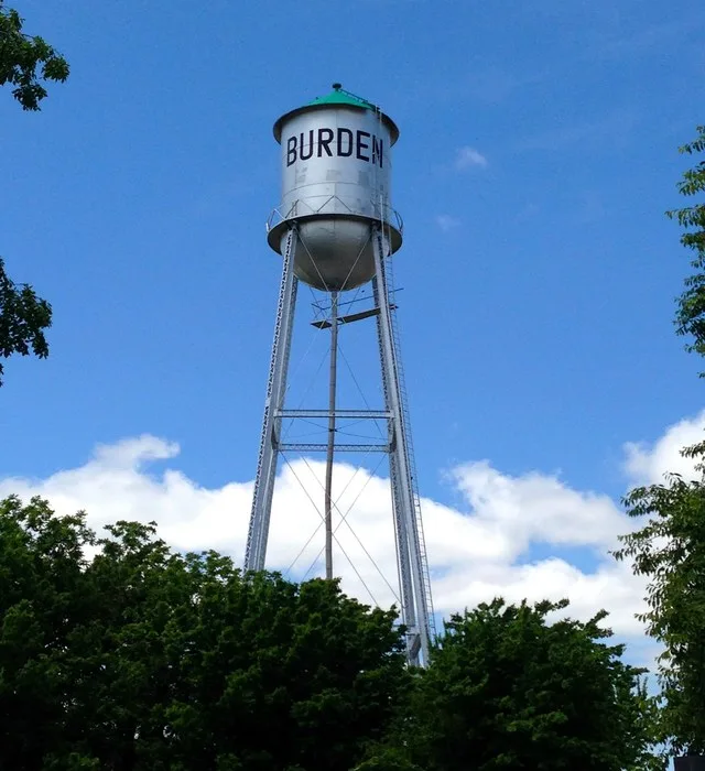 Burden, Kansas water tower