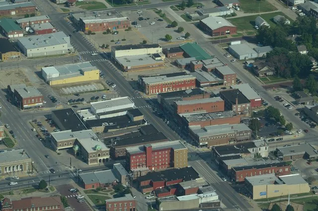 Aerial photo of Chanute, Kansas