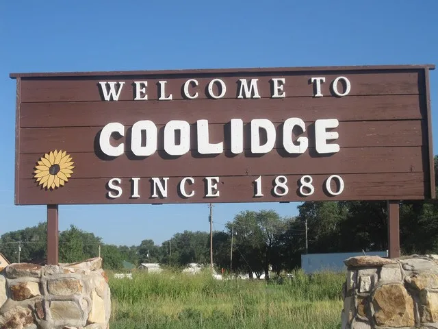 I took photo in Coolidge, KS, with Canon camera.