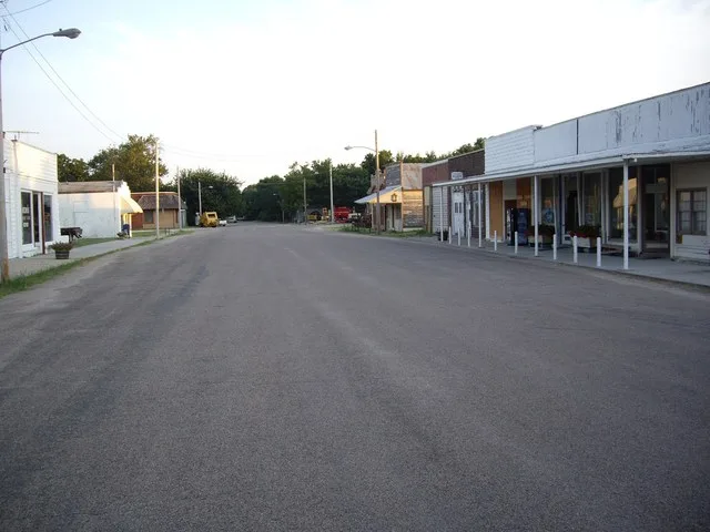 Downtown Durham, Kansas , USA . Photo by Steve Meirowsky on August 7, 2010.