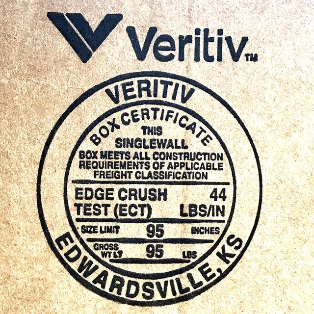 Veritiv Box Certificate