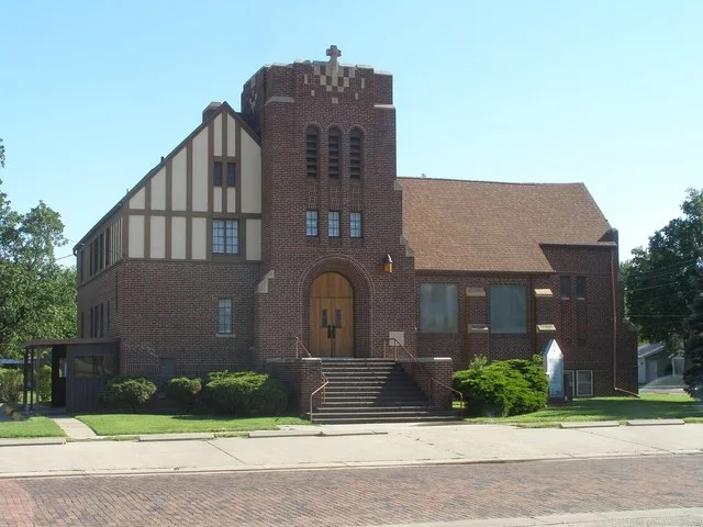 United Methodist Church in Ellinwood, Kansas on West Santa Fe Blvd.