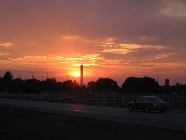 Sunset in Fairview, Kansas.