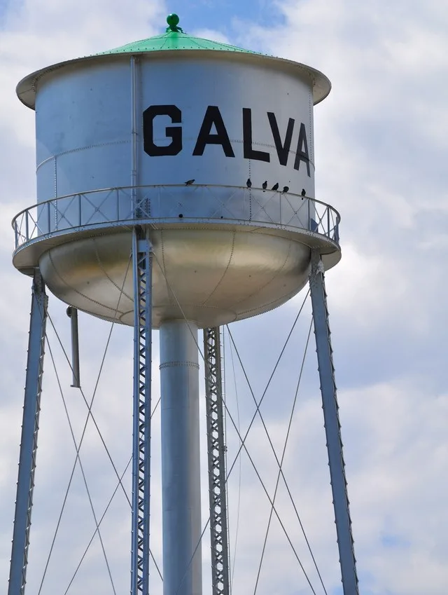 Water Tower Galva, Kansas