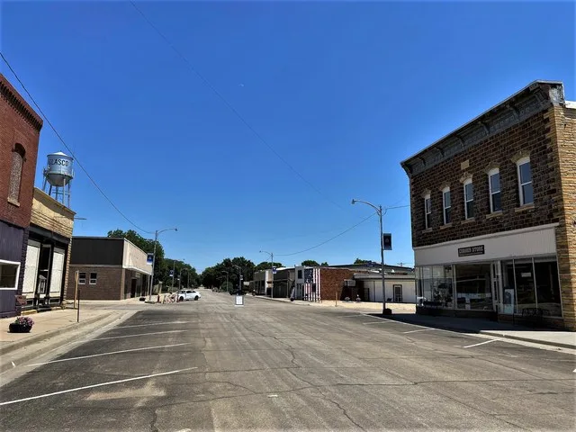 Glasco Downtown Historic District Eastern view.