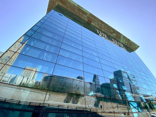 The green Kansas City Star press building