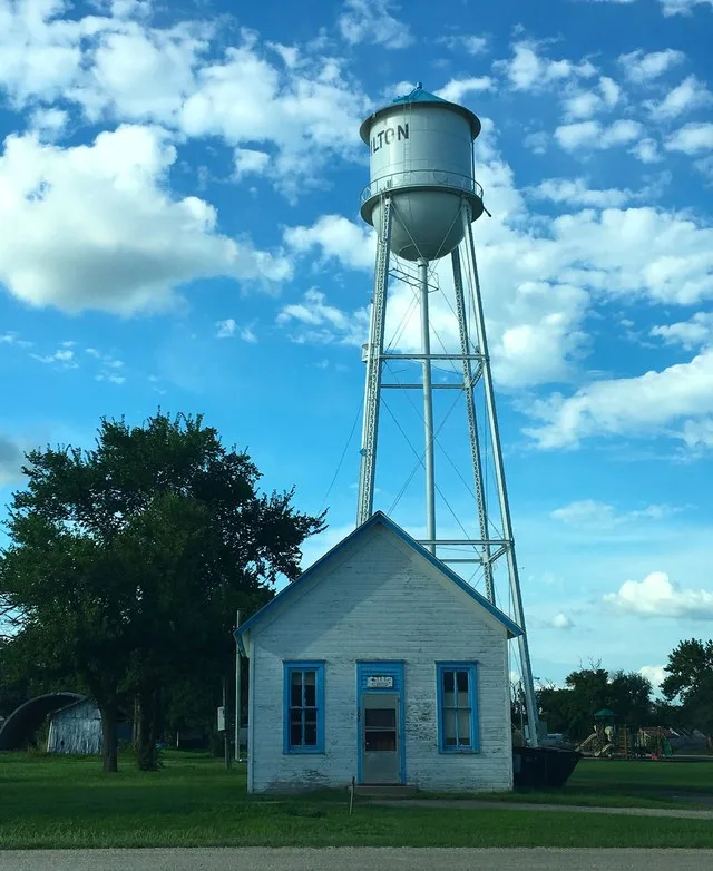 Water Tower in Hamilton, Kansas