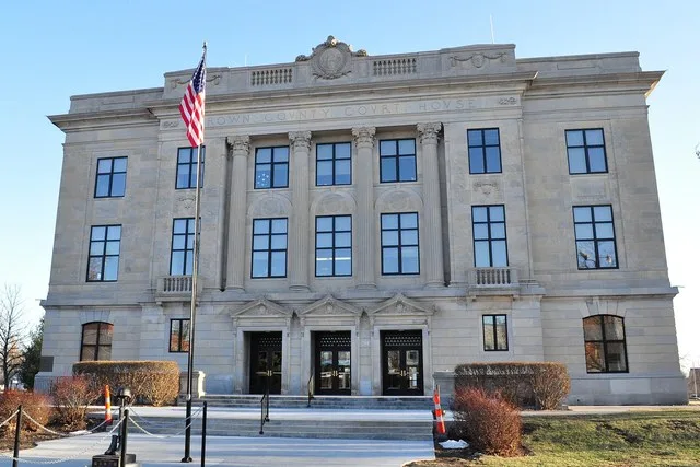 Brown County, Kansas Court House in Hiawatha, Kansas.