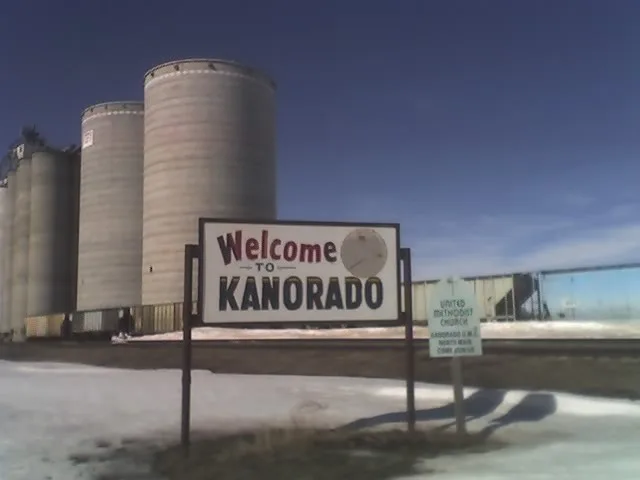 Kanorado Welcome Sign