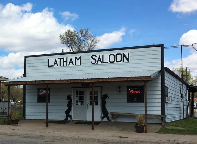 Latham saloon and restaurant, Latham, Kansas