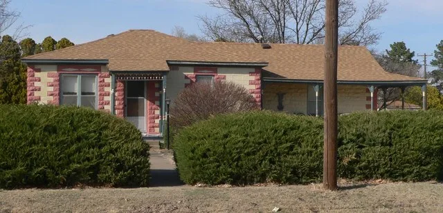 Henry Tilley house in Ransom, Kansas; seen from the south.