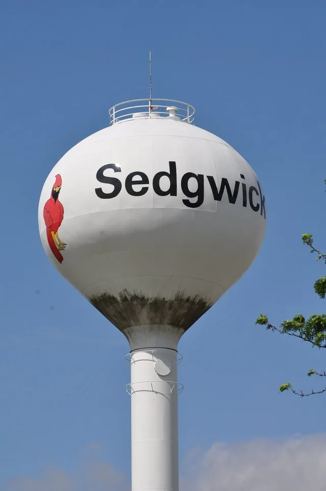 City of Sedgwick, Kansas water tower