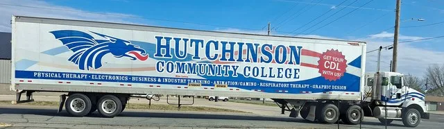 Hutchinson Community College semi-truck & trailer in South Hutchinson, KS