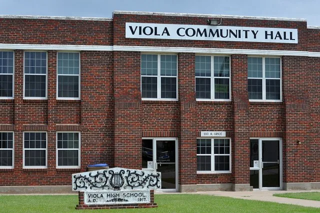 Former Viola, Kansas High School and now community center