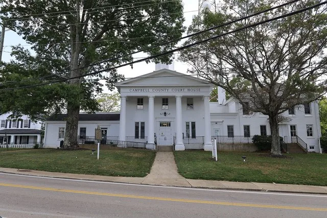 Old Campbell County Courthouse in historic downtown Alexandria, Kentucky in 2022