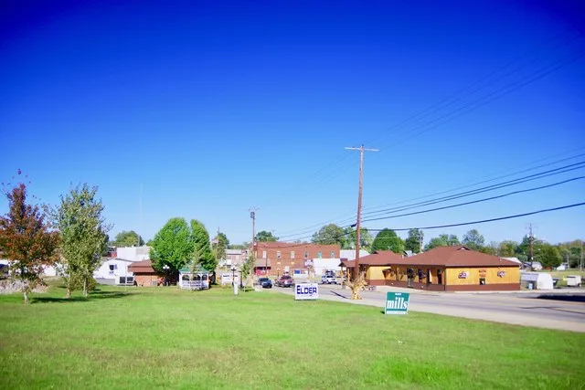 Businesses along Main Street (Kentucky Route 109) in Clay, Kentucky, United States.