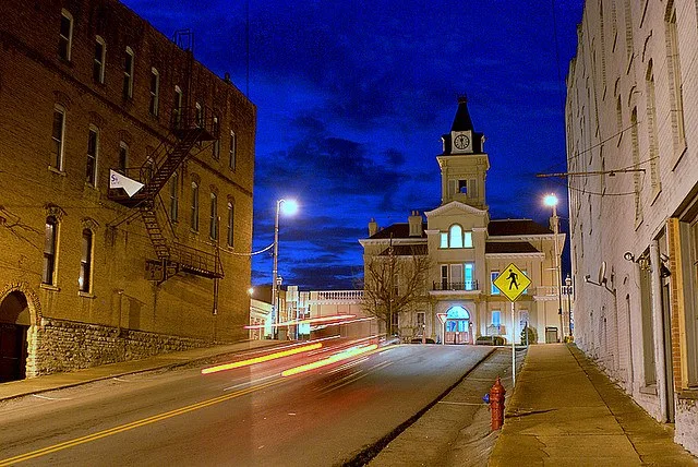 Columbia, Kentucky, United States, at Night