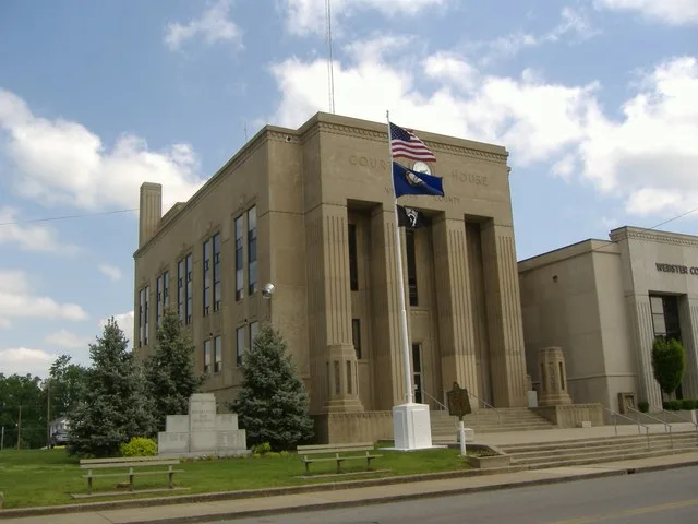 County courthouse in Webster County, Kentucky
