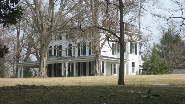 Front of the Edgewood estate house , located at 3605 Glenview Avenue in Glenview , Kentucky , United States . Built in 1868, it is listed on the National Register of Historic Plac...