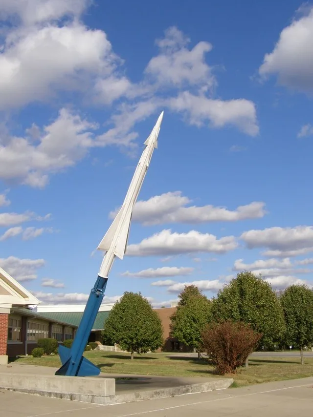 Nike Ajax in front of Crittenden County High School on US 60