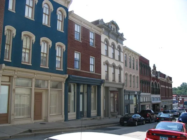Downtown Mount Sterling, Kentucky, part of the Mount Sterling Commercial District on the National Register of historic Places.