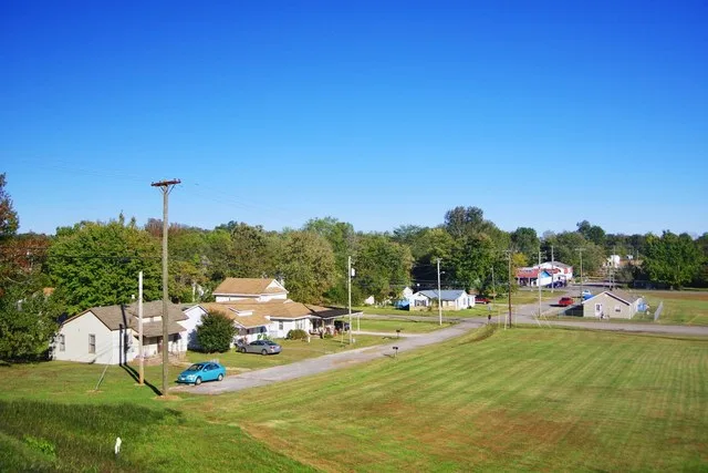 View along Walnut Street in Nortonville, Kentucky, United States.