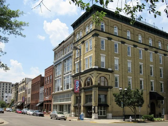 Buildings on Broadway in Paducah, Kentucky.