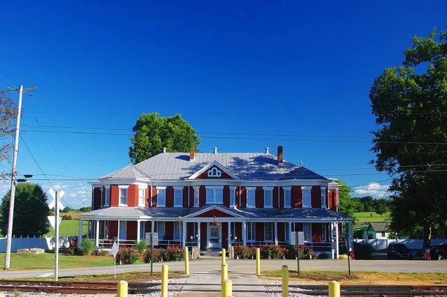 The old Renfro Hotel, now the Grand Victorian Inn, in Park City, Kentucky, United States.