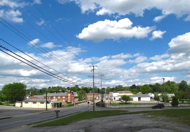 U.S. Route 150 (2nd Street) in Perryville, Kentucky, United States.