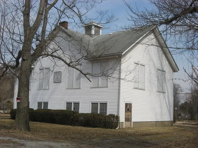 Southern end and front of the Jefferson Jacob School , located at 6517 Jacob School Road in Prospect , Kentucky , United States . Built in 1918 and now home to a Prince Hall Mason...