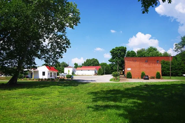 Buildings along Main Street in Rochester, Kentucky, United States.