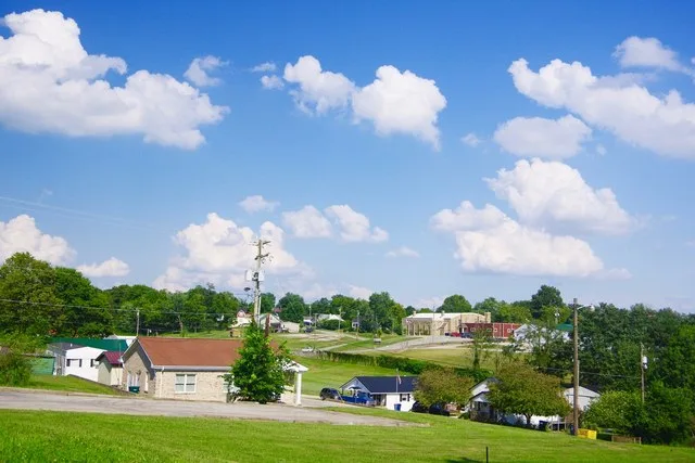 Sharpsburg, Kentucky, United States, viewed from the corner of Main and Oak Street.