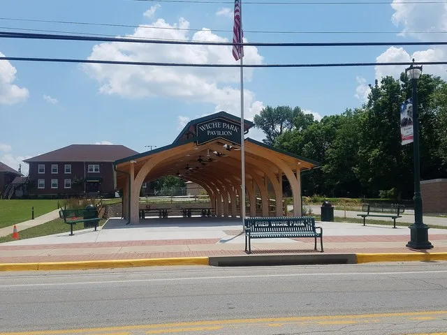 Pavilion at Fred Wiche Park In Simpsonville, Kentucky, USA on June 6, 2018