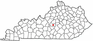 Adapted from Wikipedia's KY county maps by Seth Ilys.
