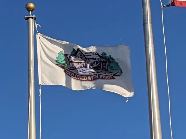 Picture of the Flag of Talor mill taken at Talor Mill Pride Park.