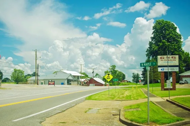 U.S. Route 60 in Waverly, Kentucky, United States.