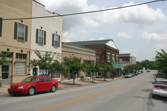 Buildings in the 300 block of E. Main Street ( KY 1268 ) in downtown Wilmore , Kentucky , United States . This block is part of the East Main Street Historic District , a historic...