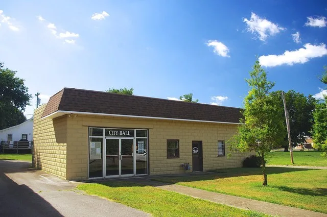 City Hall in Woodburn, Kentucky, United States.