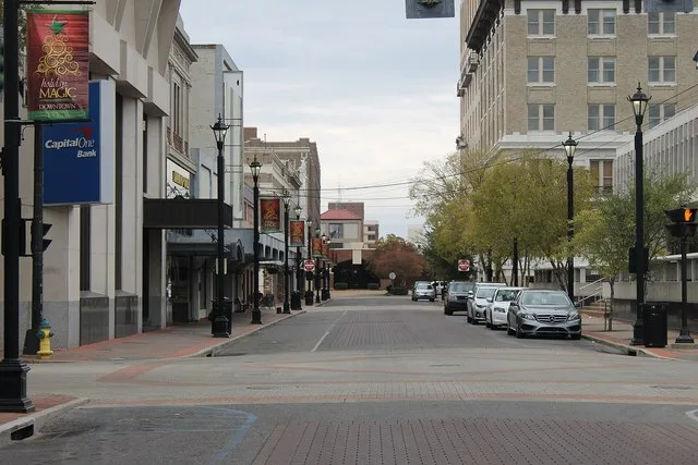 Downtown Third Street in Alexandria, LA
