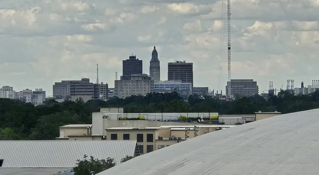 Downtown Baton Rouge, Louisiana from Tiger Stadium (LSU)