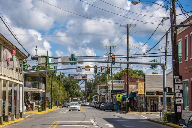 Daily life down Breaux Bridge, Louisiana's Main Street, Sept. 21, 2018. USDA Photo by Preston Keres