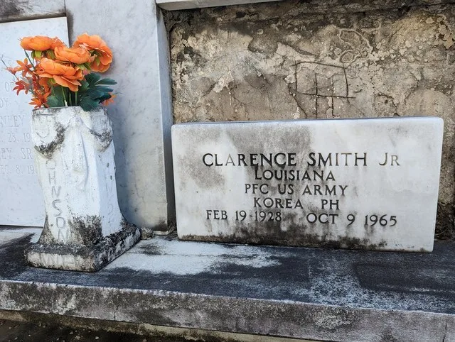 Clarence Smith Jr tomb, St Louis I cemetary, New Orleans, Louisiana, USA